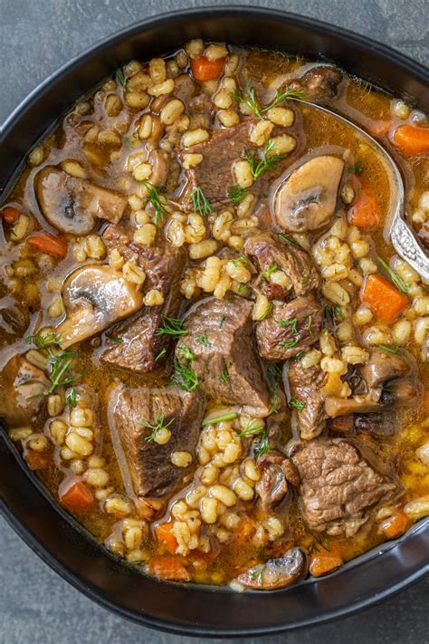 20 Cozy Beef & Barley Soup Recipes for Comfort and Flavor – CloudsVibe