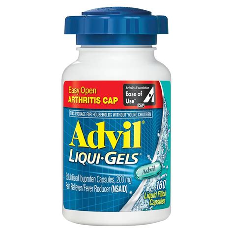 Advil Easy Open Liqui-Gels Ibuprofen Pain Reliever & Fever Reducer ...