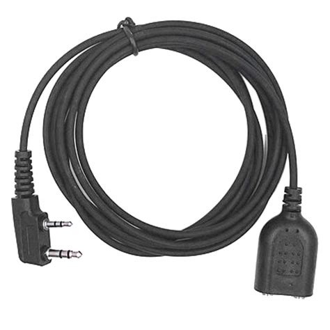 arythe 2 PIN Radio Earpiece Speaker Mic Extension Cable for Kenwood TK ...