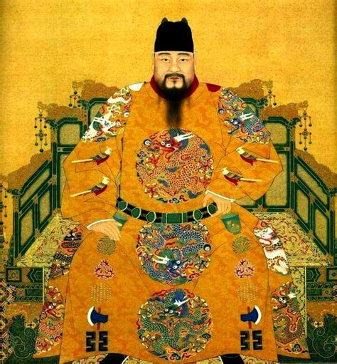 Portrait of Ming Emperor Zhu Jianshen