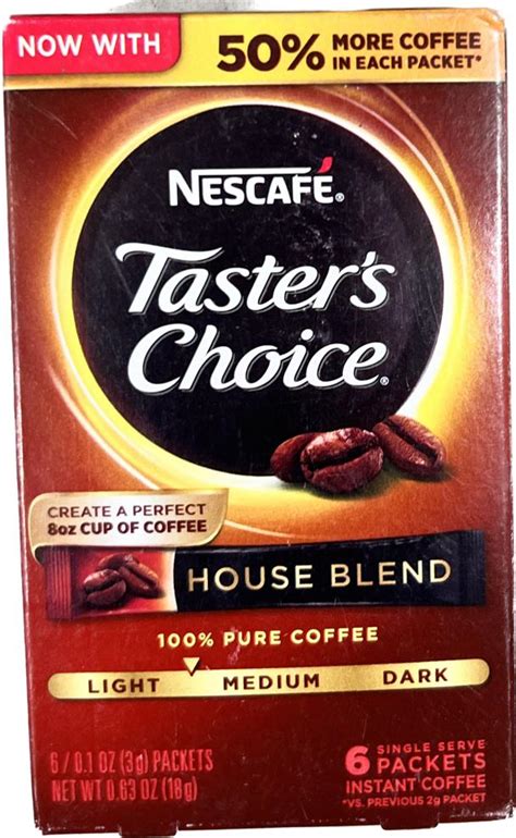 Nescafé, Taster's Choice, Instant Coffee, House Blend 18G – Fetch N Buy