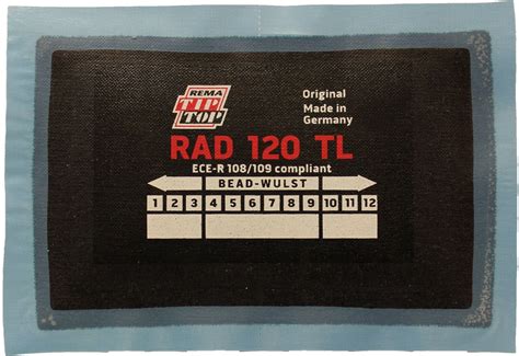 Buy REMA TIP TOP RAD-120 Radial Tire Repair Patch 4-7/8 x 3 2ply - Box ...