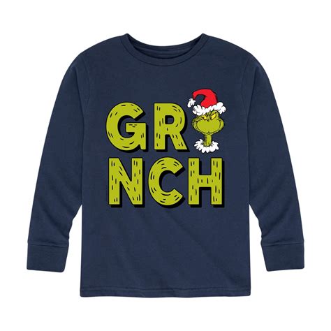 Dr. Seuss The Grinch - Christmas - GRiNCH - Toddler & Youth Long Sleeve ...