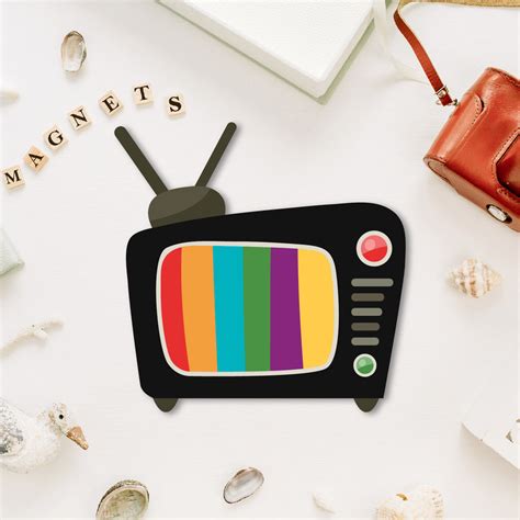 Television Fridge Magnet | Retro TV Gift – Bhai Please India