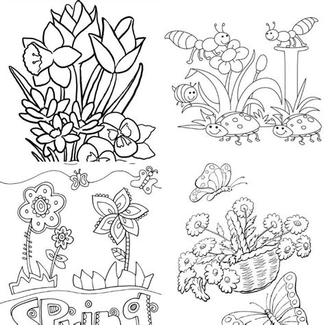 Spring Coloring Worksheets 的图像结果