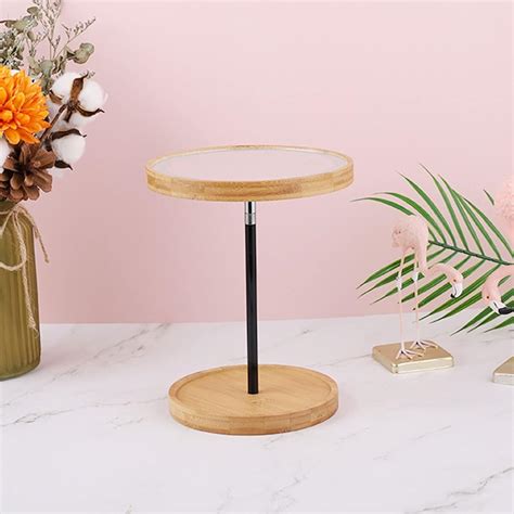 Buy TEMBR Make up Mirror Deatchable Wooden LED Makeup Mirror Touch ...