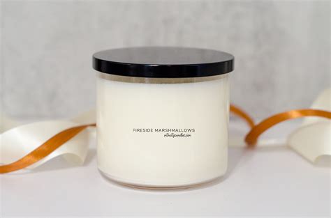 Fireside Marshmallow Scented 3 Wick Soy Candle
