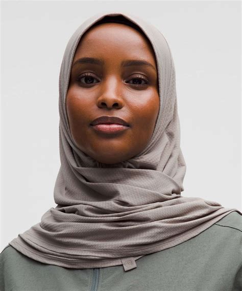 Lululemon Womens Pull-On-Style Hijab - Warm Ash Grey - lulu fanatics