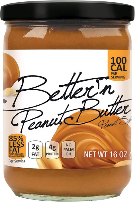 Amazon.com : Low Fat and Low-Sodium Peanut Butter Spread by Better’n ...
