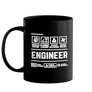 Buy YaaNaa - Printed Coffee Mug, Engineer Theme - Engineer Info ...
