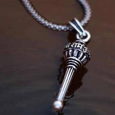 Lord Hanuman Gada Pendant With Chain (1 Pc)– 9to999
