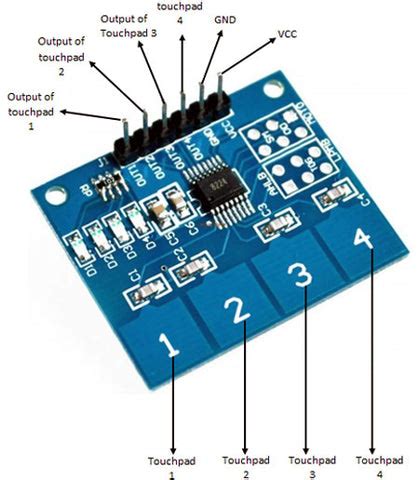 TTP224 4-Channel Touch Sensor Module - Buy Touch Sensor Module Online ...