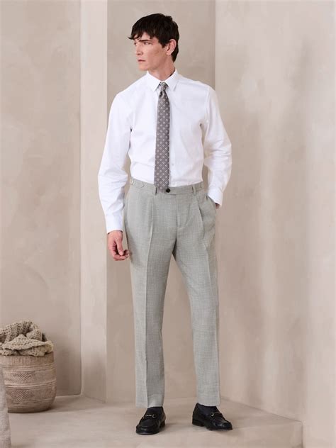 Buy Sage Green Slim Fit Textured Smart Trousers with Side Adjuster from ...