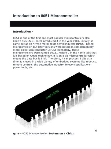 Image result for Microcontroller 8051 PDF