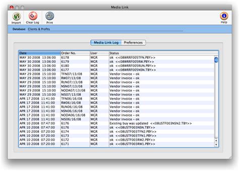Image result for Media Log Example