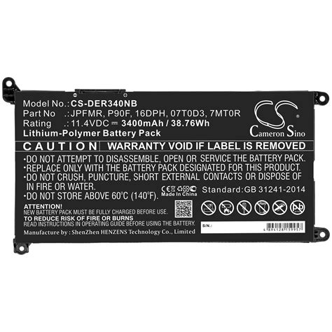 Battery for DELL Chromebook 3400 - Device Repair Guy