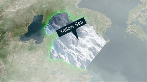 Yellow Sea Map - Clouds Effect 40862150 Stock Video at Vecteezy