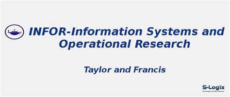 Information Systems and Operational Research - Impact Factor | S-Logix