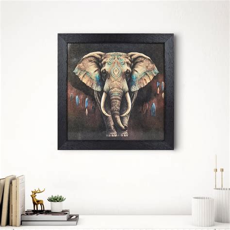 Buy Aura Refresh Wooden Elephant Picture Frame - 34x34cm from Home ...