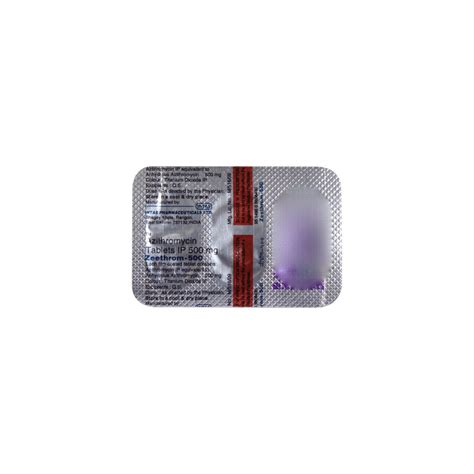 Zeethrom 500 mg Tablet 3's Price, Uses, Side Effects, Composition ...