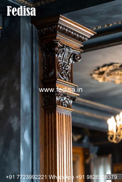 Wooden Pillar Designs That Make Homes Look Rich - Fedisa