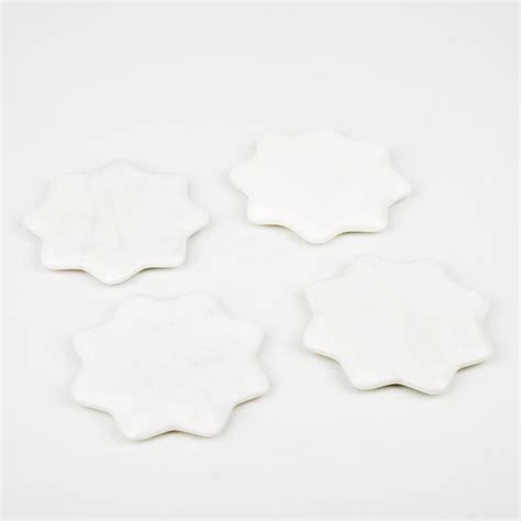 Buy Renge Set of 4 Marble Coasters from Home Centre at just INR 399.0
