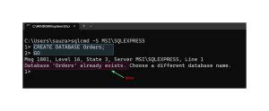 Image result for How to Use Command Prompt to Create a SQL Server Database