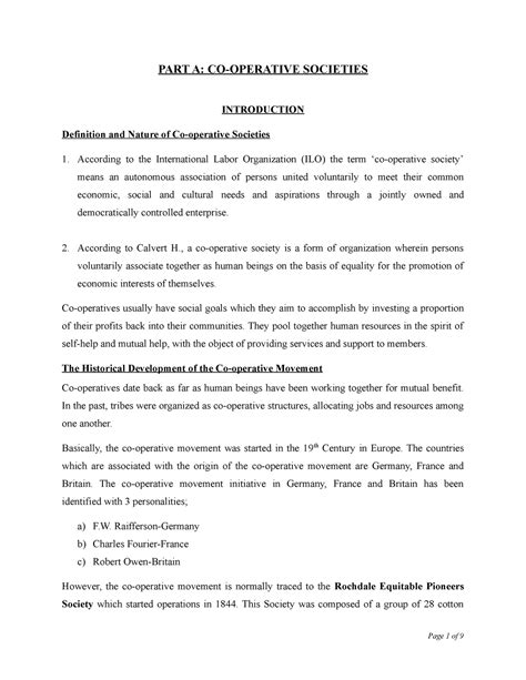 Co Operative Society Examples 的图像结果