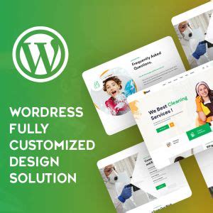 WordPress fully customized website design solution