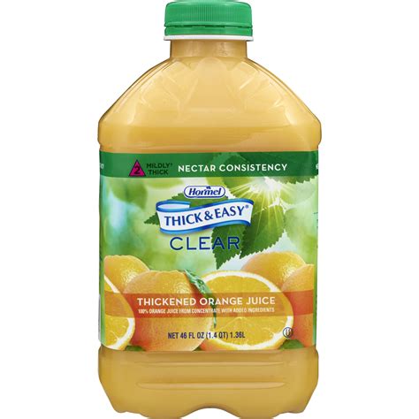 Thick & Easy Thickened Beverage Nutrition Drink, Sugar-Free, Orange ...