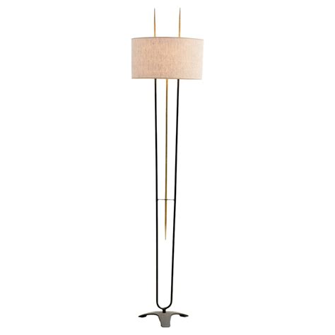 Brass floor lamp, 1970s France For Sale at 1stDibs