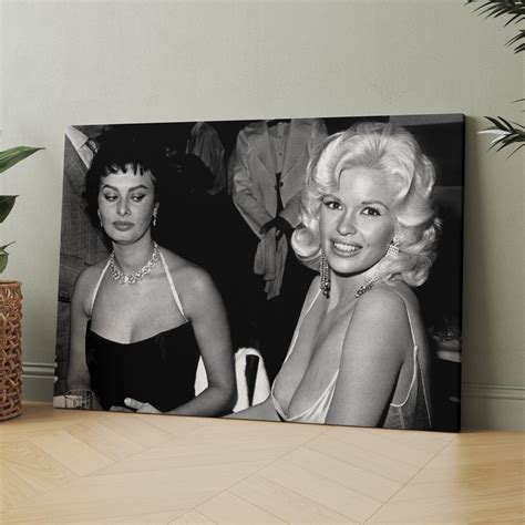 Sophia Loren Jayne Mansfield Side Eye | Canvas Wall Art Print | Iconic ...