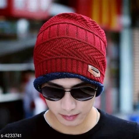 Mens Cap - Unisex Acrylic And Wool Beanie Cap With Scarf Manufacturer ...