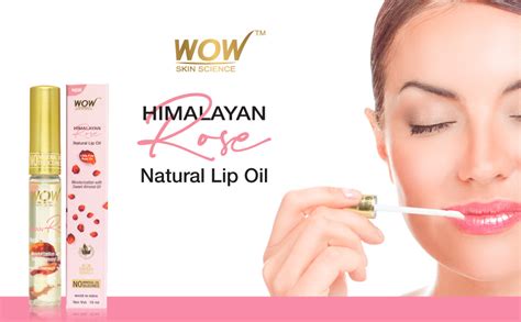 WOW Skin Science Himalayan Rose Lip Oil to Moisturize/Smoothen Cracked ...