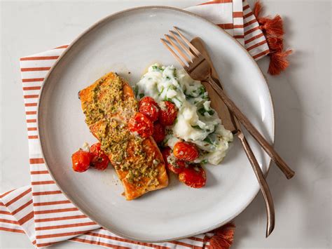 Rosemary-Mustard Salmon and Roasted Tomatoes