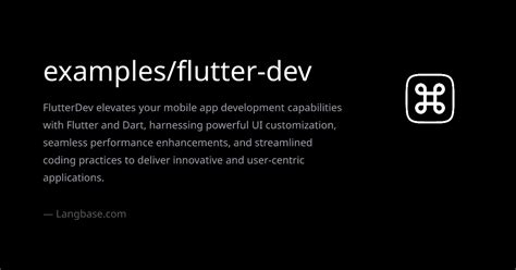 Flutter Dev 的图像结果