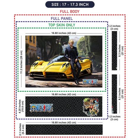 Shop One Piece Sanji with Yellow Pagani Laptop Skin | Buy Online Now ...