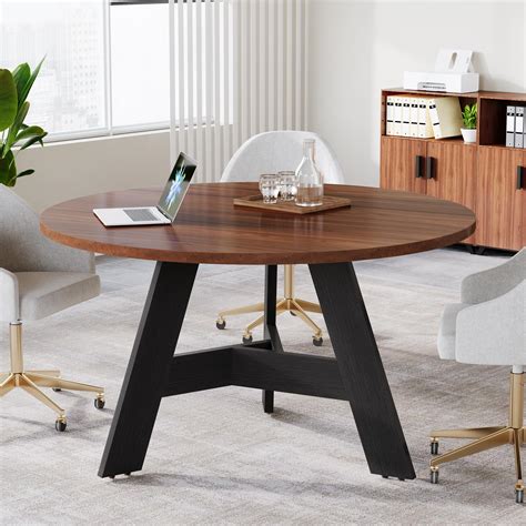 Tribesigns Round Conference Table 47 2 Inch Round Business Meeting ...