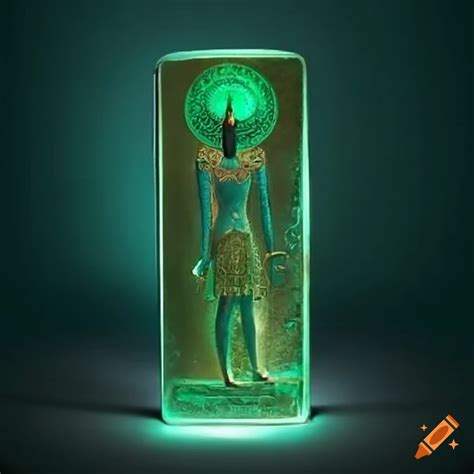 Display of the emerald tablet of thoth on Craiyon