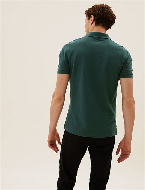 Buy Slim Fit Pure Cotton Pique Polo Shirt at Marks & Spencer