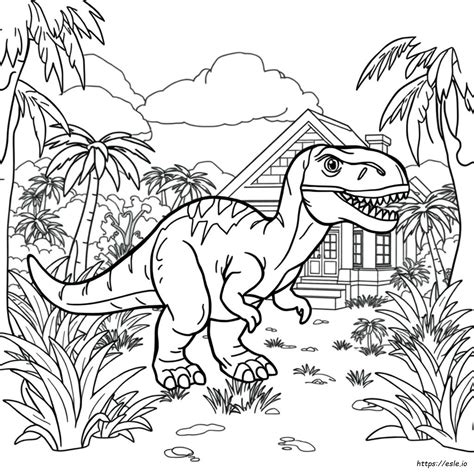 Jurassic Park Lego Coloring Pages