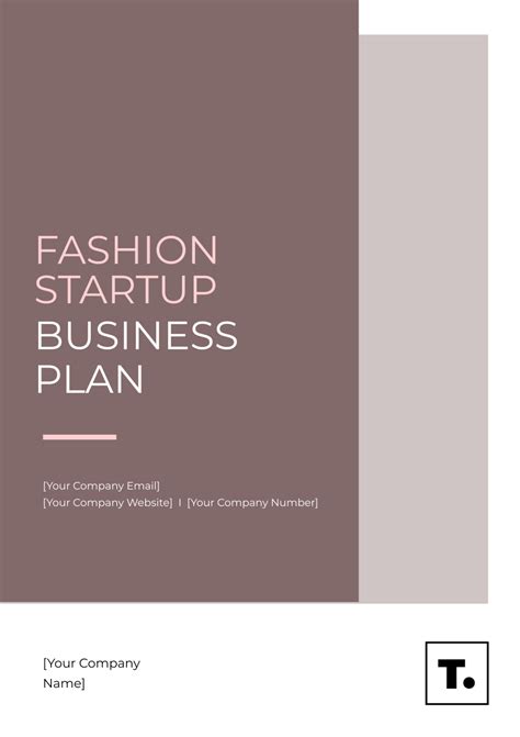 Fashion Designer Business Plan Template 的图像结果