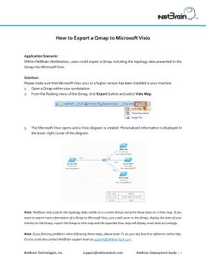 Fillable Online How to Export a Qmap to Microsoft Visio Fax Email Print ...