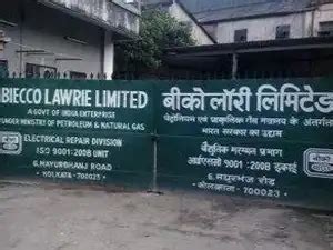 Government to shut Biecco Lawrie Limited - The Economic Times