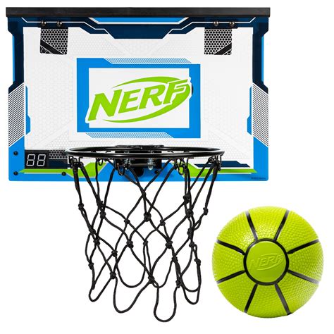 NERF LED Over the Door Mini Basketball Hoop - Pro Hoop Light Up Indoor ...