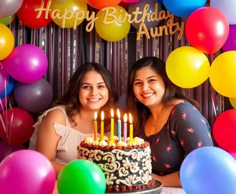 Happy Birthday Aunty Pics Image - Free AI Generator | Makepix