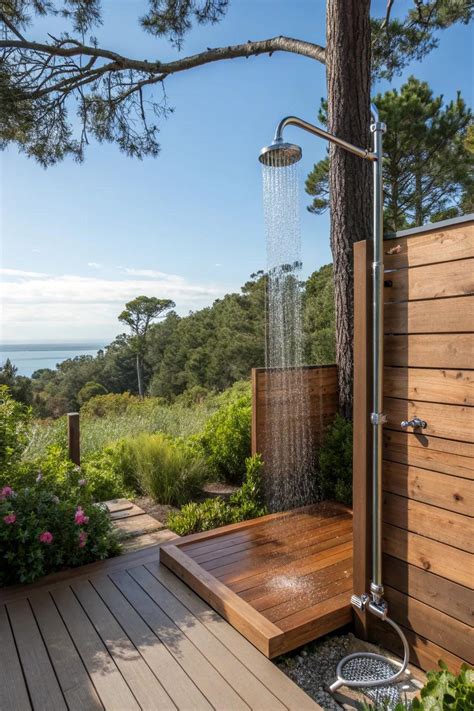 17+ Inspiring Outdoor Shower Floor Ideas - Garden.eco