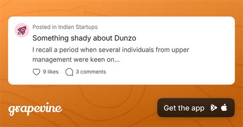 Something shady about Dunzo - Grapevine