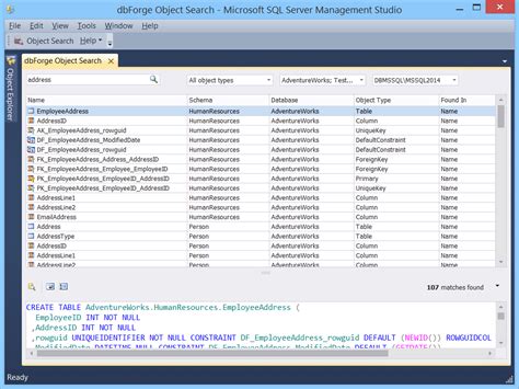 SQL Server Management Studio 2005 的图像结果