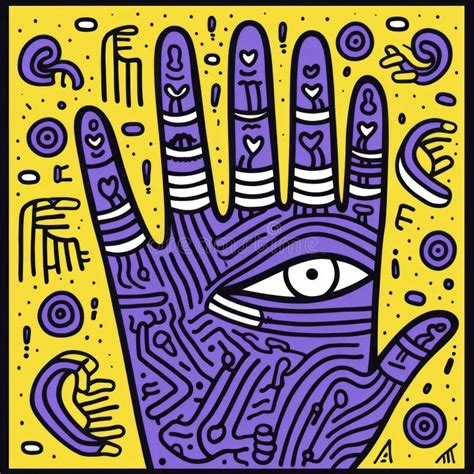 минимальное искусство рукописного альбома в стиле Keith Haring ...